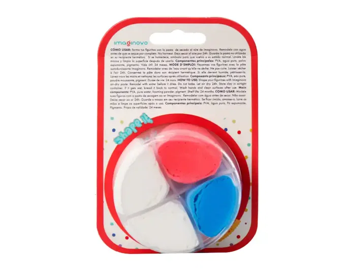 Imaginovo Set de Pasta para Modelar de Secado al Aire con Colores Surtidos e Instrucciones de Unicornio