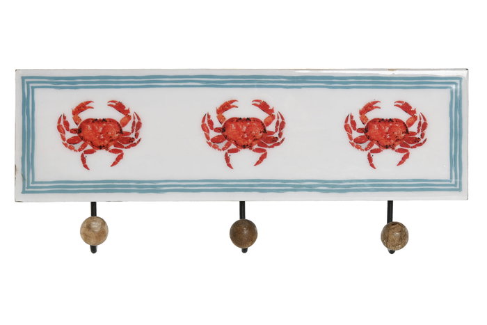 DKD Home Decor Perchero Mediterraneo Mango Multicolor 38 x 5 x 18 cm (2 Unidades) DKD Home Decor Perchero Mediterraneo Mango Multicolor 38 x 5 x 18 cm (2 Unidades)