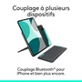 Logitech AABEN90245 Funda Flip Folio con Teclado para iPad Air 11" (5.ª Gen 2024) y iPad 11" M2/M3/M4/M5 - Color Grafito