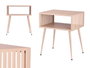 Giftdecor Mesa Auxiliar Rectangular Rosa Metal 46.5 x 36.2 x 19.2 cm