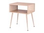 Giftdecor Mesa Auxiliar Rectangular Rosa Metal 46.5 x 36.2 x 19.2 cm