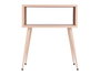 Giftdecor Mesa Auxiliar Rectangular Rosa Metal 46.5 x 36.2 x 19.2 cm