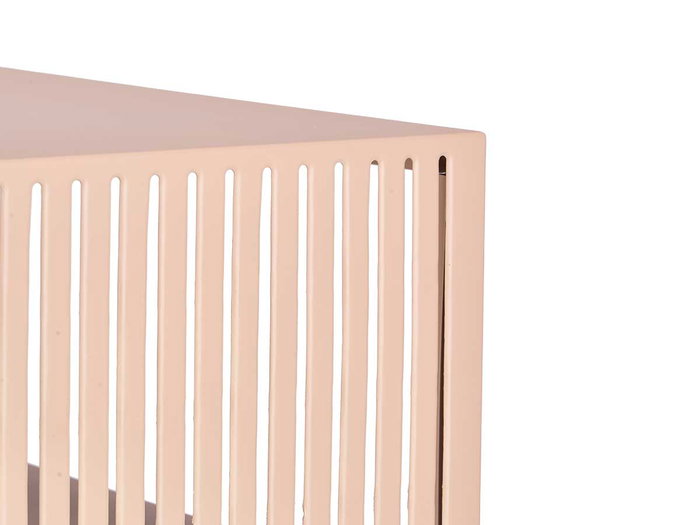 Giftdecor Mesa Auxiliar Rectangular Rosa Metal 46.5 x 36.2 x 19.2 cm