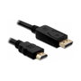 DeLOCK Cable DisplayPort 1.1 a High Speed HDMI-A 1 m Negro