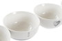 DKD Home Decor Bol Gris Porcelana 13 x 6.8 x 13 cm (12 Unidades)
