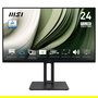 MSI Pro MP245PG Monitor 23.8" (60.5 cm) Full HD IPS - 100 Hz, 4 ms, Altura Ajustable, HDMI, DisplayPort, Altavoces, Negro
