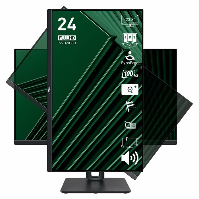MSI Pro MP245PG Monitor 23.8 Pulgadas Full HD IPS 100Hz Negro MSI Pro MP245PG Monitor 23.8 Pulgadas Full HD IPS 100Hz Negro