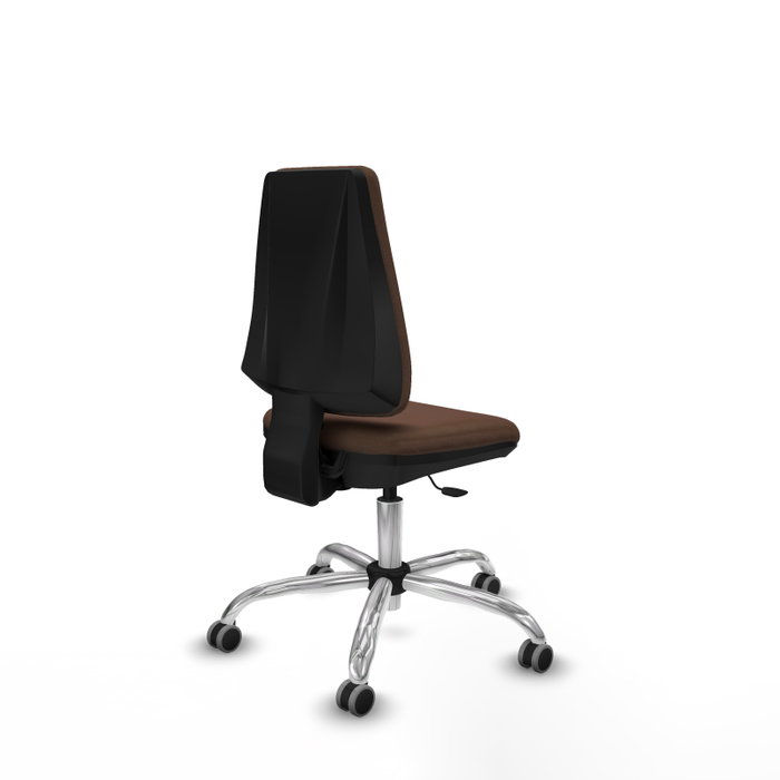 PIQUERAS Y CRESPO Silla de oficina Elche Marrón oscuro sin brazos PIQUERAS Y CRESPO Silla de oficina Elche Marrón oscuro sin brazos