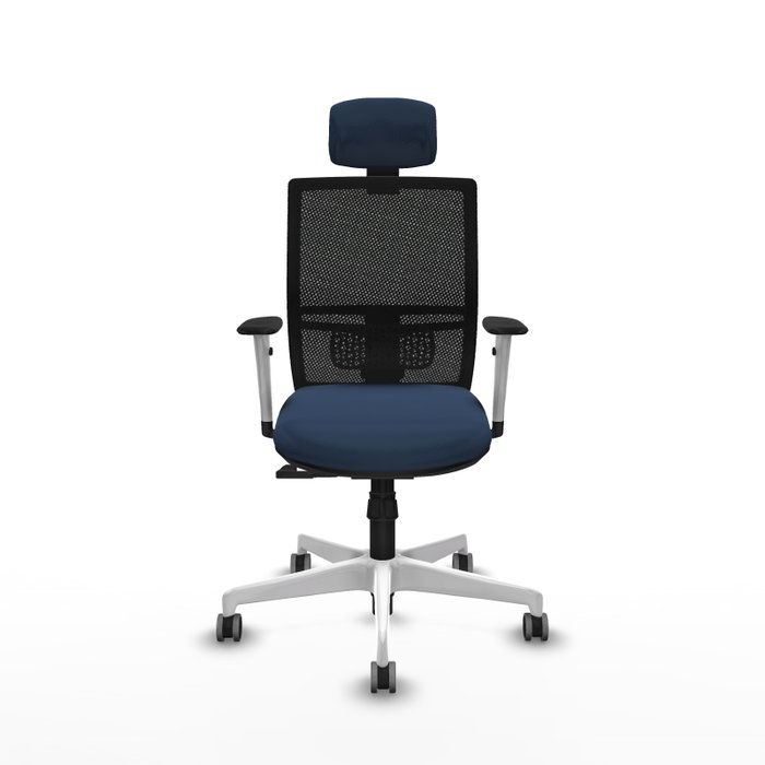 PIQUERAS Y CRESPO Silla de oficina Yunquera con mecanismo Sincro, Azul marino y Negro PIQUERAS Y CRESPO Silla de oficina Yunquera con mecanismo Sincro, Azul marino y Negro