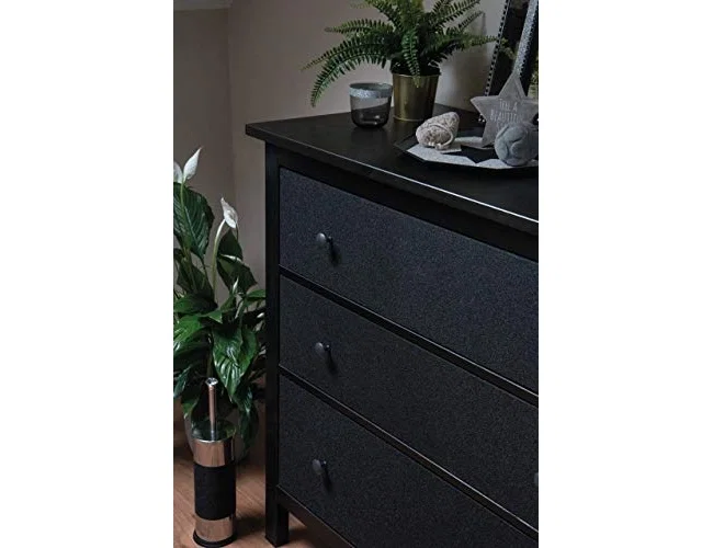 D-c-fix Rollo de papel autoadhesivo negro metal brillo 45 cm x 1,5 m D-c-fix Rollo de papel autoadhesivo negro metal brillo 45 cm x 1,5 m