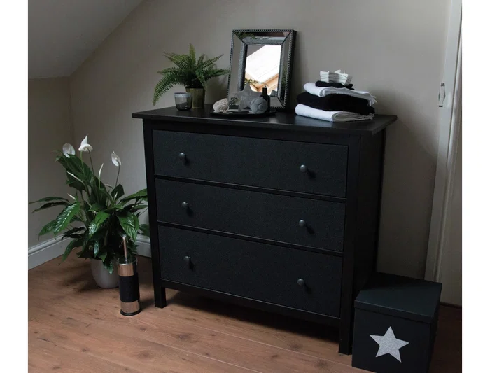 D-c-fix Rollo Adhesivo Negro Metal Brillante, Papel Autoadhesivo Plastificado para Manualidades y Decoración DIY, 45 cm Ancho x 1.5 m Largo D-c-fix Rollo Adhesivo Negro Metal Brillante, Papel Autoadhesivo Plastificado para Manualidades y Decoración DIY, 45 cm Ancho x 1.5 m Largo