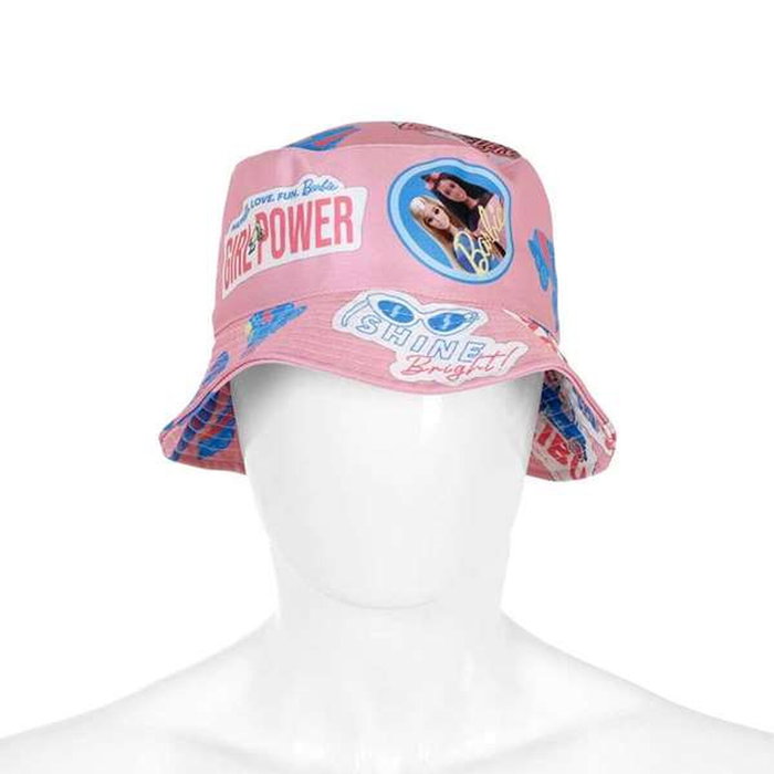 Barbie Gorro Infantil Bucket Malibu Rosa Barbie Gorro Infantil Bucket Malibu Rosa