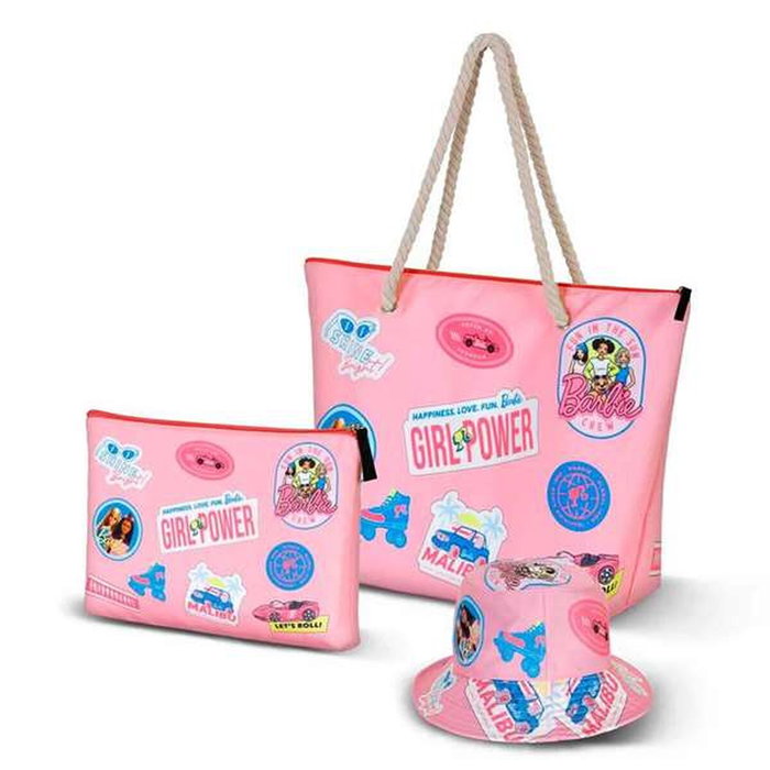 Barbie Gorro Infantil Bucket Malibu Rosa Barbie Gorro Infantil Bucket Malibu Rosa