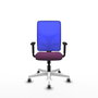 PIQUERAS Y CRESPO Silla de oficina Motilla Morado y Azul