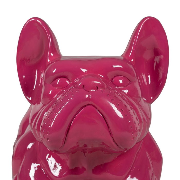 Ixia Figura Bull Dog Fucsia Resina 88 x 38 x 63 cm