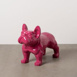 Ixia Figura Bull Dog Fucsia Resina 88 x 38 x 63 cm
