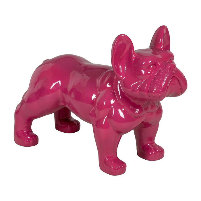 Ixia Figura Bull Dog Fucsia Resina 88 x 38 x 63 cm
