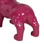 Ixia Figura Bull Dog Fucsia Resina 88 x 38 x 63 cm