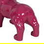 Figura Bull Dog Fucsia Resina 88 X 38 X 63 cm