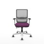 PIQUERAS Y CRESPO Silla de oficina Haches Morada y Gris