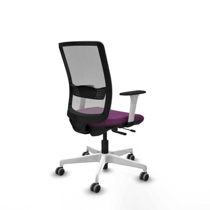 PIQUERAS Y CRESPO Silla de oficina Haches Morada y Gris PIQUERAS Y CRESPO Silla de oficina Haches Morada y Gris
