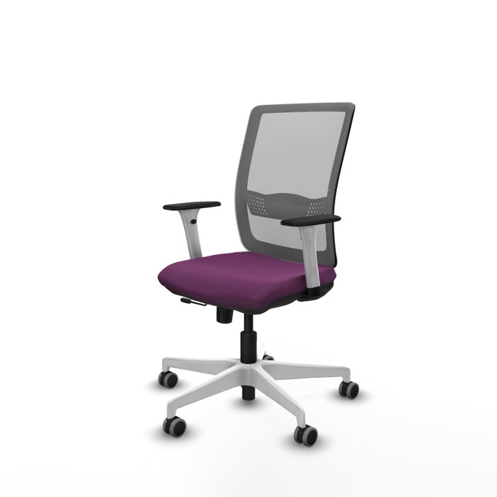 PIQUERAS Y CRESPO Silla de oficina Haches Morada y Gris PIQUERAS Y CRESPO Silla de oficina Haches Morada y Gris