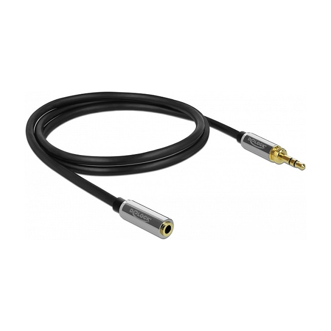 DeLOCK Cable de audio 3,5 mm con adaptador de 6,35 mm, 5 m DeLOCK Cable de audio 3,5 mm con adaptador de 6,35 mm, 5 m