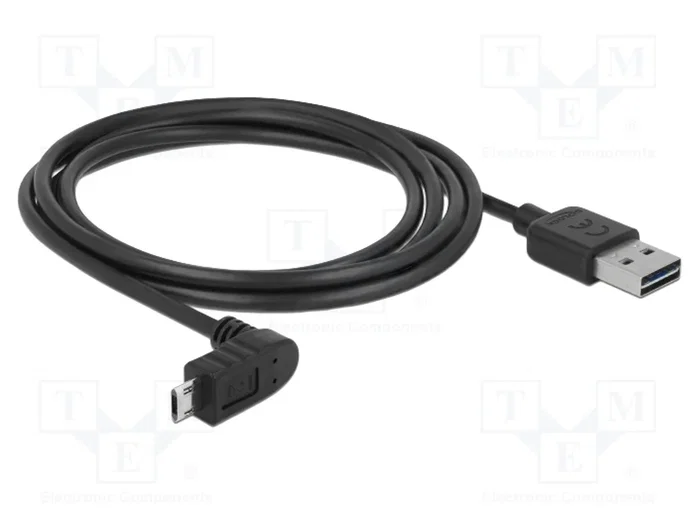 DeLOCK 83856 Cable USB 2.0 de 2 m con conectores USB-A y Micro-B angular DeLOCK 83856 Cable USB 2.0 de 2 m con conectores USB-A y Micro-B angular
