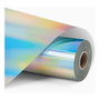 LOKLiK Europe Vinilo Holográfico de Adhesión Permanente - Plata Tornasolado - 30,5 x 90 cm
