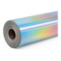 LOKLiK Europe Vinilo Holográfico de Adhesión Permanente - Plata Tornasolado - 30,5 x 90 cm