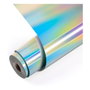 LOKLiK Europe Vinilo Holográfico de Adhesión Permanente - Plata Tornasolado - 30,5 x 90 cm