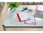 Leitz Carpeta Dossier Fastener Din A4 Rojo Tapa Transparente 250 Hojas Caja 25 Unidades