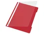 Leitz Carpeta Dossier Fastener Din A4 Rojo Tapa Transparente 250 Hojas Caja 25 Unidades