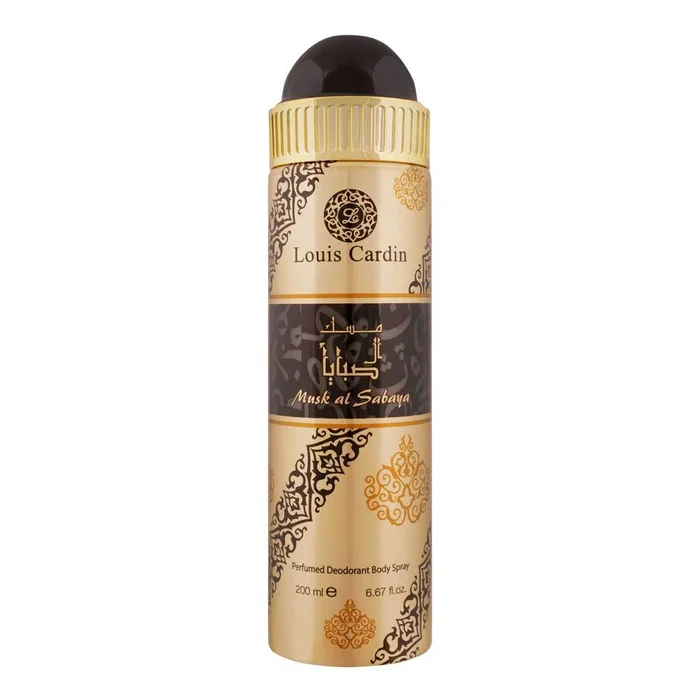 Louis Cardin Musk Al Sabaya Perfumed Deodorant Body Spray 200ml Louis Cardin Musk Al Sabaya Perfumed Deodorant Body Spray 200ml