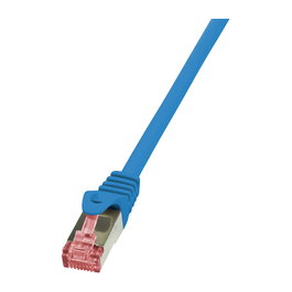 LogiLink Patchkabel CAT6 S/FTP AWG27 PIMF 0,50m azul