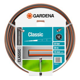 Gardena Classic Schlauch 18009-20 Manguera PVC 13 mm (1/2") 30 m, 22 bar, Resistente a los Rayos UV, Color Gris y Naranja