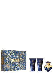 Set Versace: Dylan Blue, Eau De Parfum, For Women, 50 ml + Dylan Blue, Hydrating, Body Lotion, 50 ml + Dylan Blue, Hydrating, Shower Gel, For All Skin Types, 50 ml