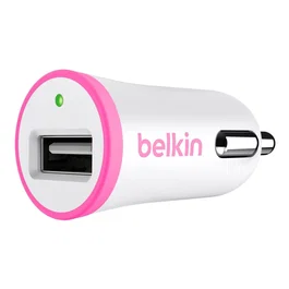 Belkin Cargador Coche USB-A 5W 1A Rosa para Encendedor con Indicador LED - Universal