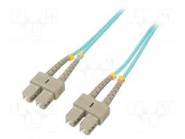 Qoltec Patchcord de fibra óptica Multimodo OM4 Duplex SC/UPC - SC/UPC, 10m