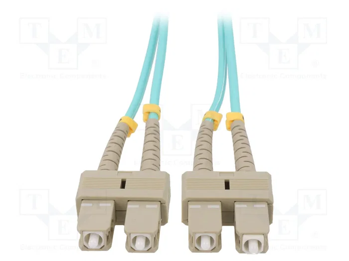 Qoltec Patchcord de fibra óptica Multimodo OM4 Duplex SC/UPC - SC/UPC, 10m