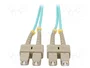 Qoltec Patchcord de fibra óptica Multimodo OM4 Duplex SC/UPC - SC/UPC, 10m