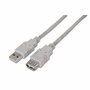 Aisens Cable de extensión USB 2.0 Tipo A Macho a Hembra 1,8m Beige