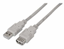 Aisens Cable de extensión USB 2.0 Tipo A Macho a Hembra 1,8m Beige