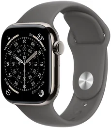 Apple Watch Series 11 GPS + Cellular 42mm Titanio Natural - Correa Deportiva Gris Piedra S/M