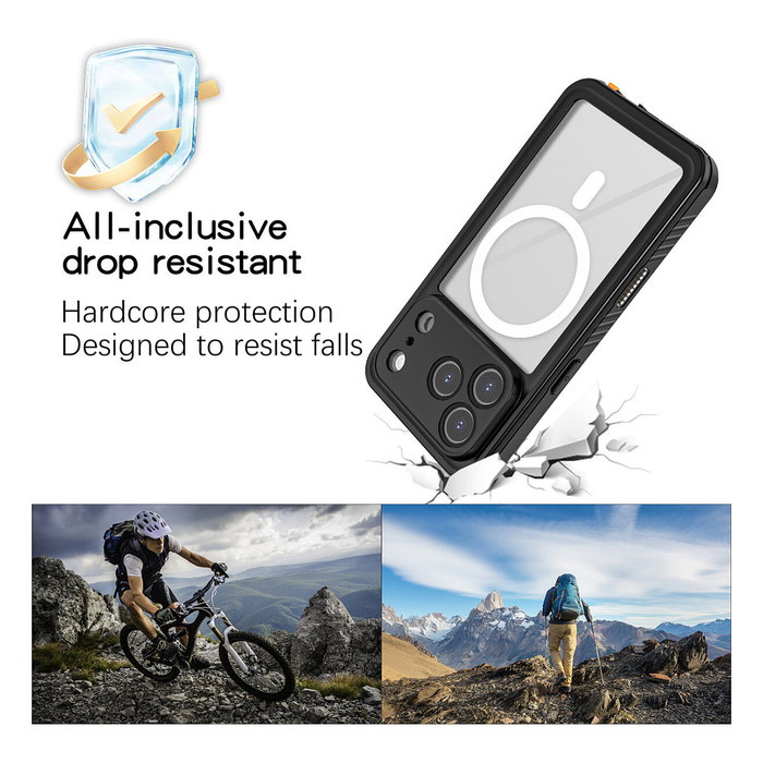 4smarts Stark Funda Impermeable para Apple iPhone 17 Pro Compatible con MagSafe y Protección Contra Caídas