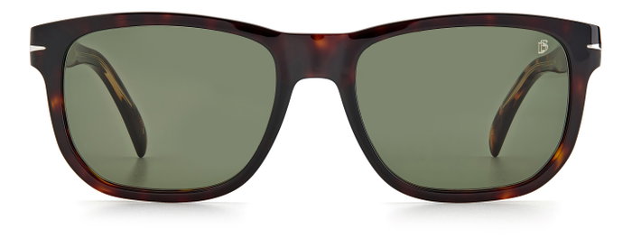 David Beckham DB-1045-S-086-QT Gafas de sol rectangulares marrón y verde