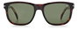 David Beckham DB-1045-S-086-QT Gafas de sol rectangulares marrón y verde