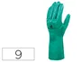 Deltaplus Guantes de Nitrilo Flocado Algodón para Líquidos Químicos Talla 9 Especial Antideslizante 33cm