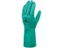 Deltaplus Guantes de Nitrilo Flocado Algodón para Líquidos Químicos Talla 9 Especial Antideslizante 33cm