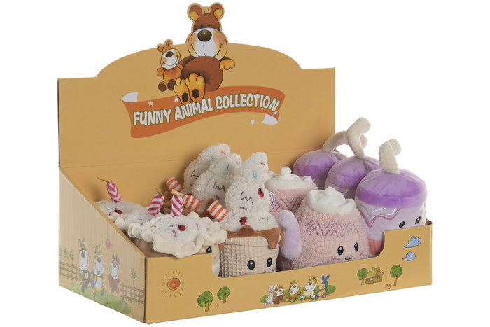 DKD Home Decor Peluche Kids Multicolor 10 x 14 x 10 cm (12 Unidades)
